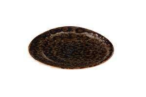 Тарелка мелкая треугольная Style Point Authentic Jersey d27 см  brown QU91035