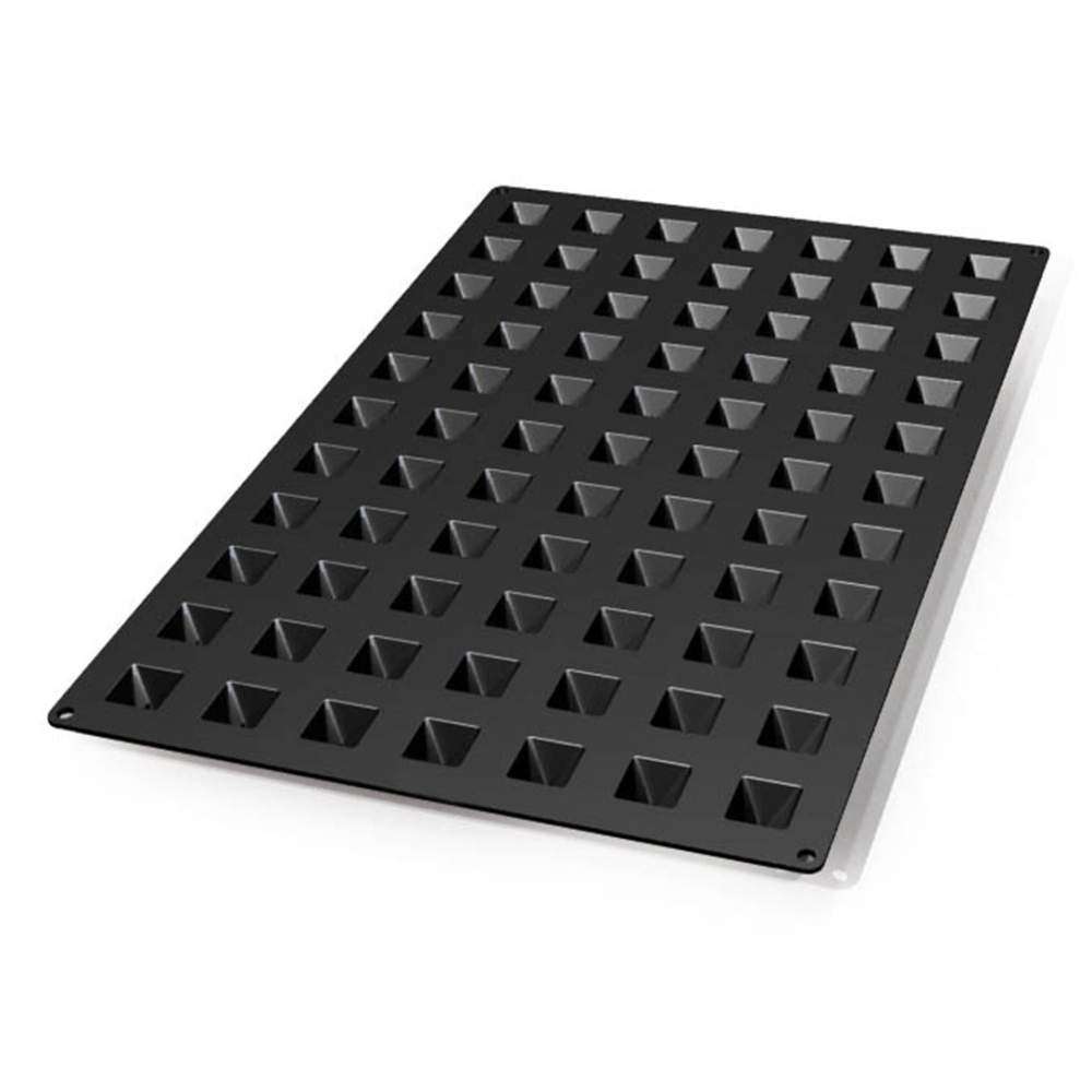 Силиконовая форма для десертов ПИРАМИДА 2,8х2,8 см Silikomart SQ046/YL - Фото 2
