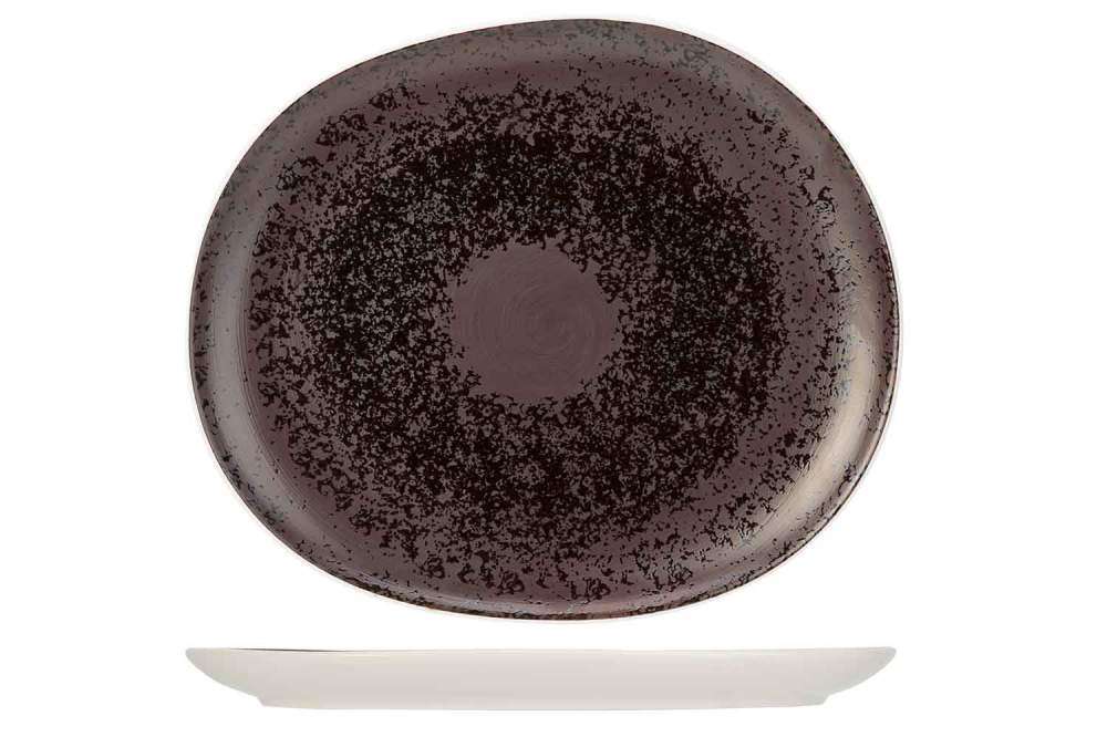 Тарілка десертна овальна Cosy&Trendy Aubergina 23,2X19,8 см баклажанна - 7296023