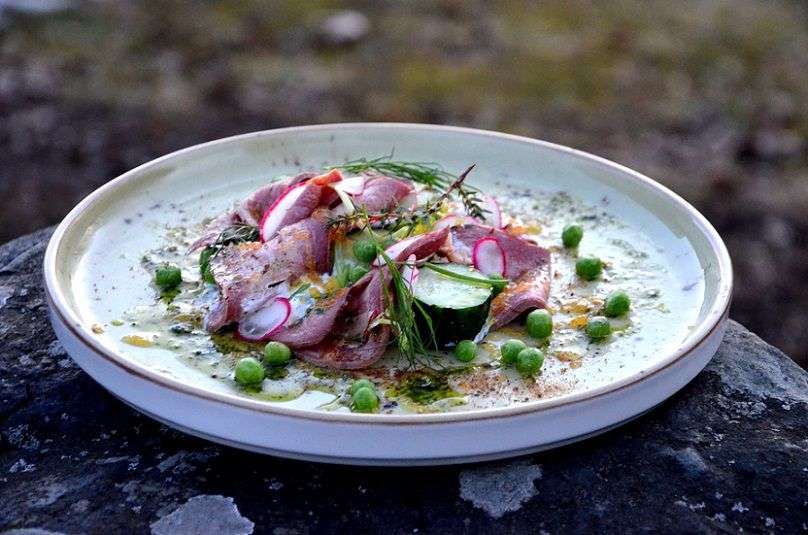 Тарілка з бортом Fine Dine Olive 27 см - 778111 - Фото 2