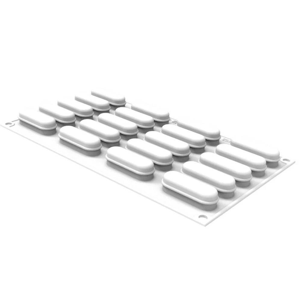 Силиконовая форма для эклеров ECLAIR XS 14 мл Silikomart ECLAIR XS 14 - Фото 2