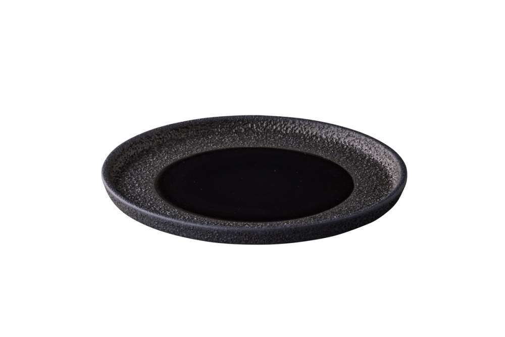 Тарелка мелкая Studio Raw Vulcanic d22 см black RD18539