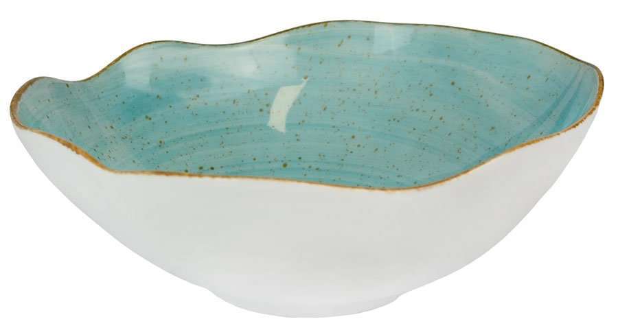 Салатник Lubiana Stone age decor 28,5 см бірюзовий - 4628-6630L