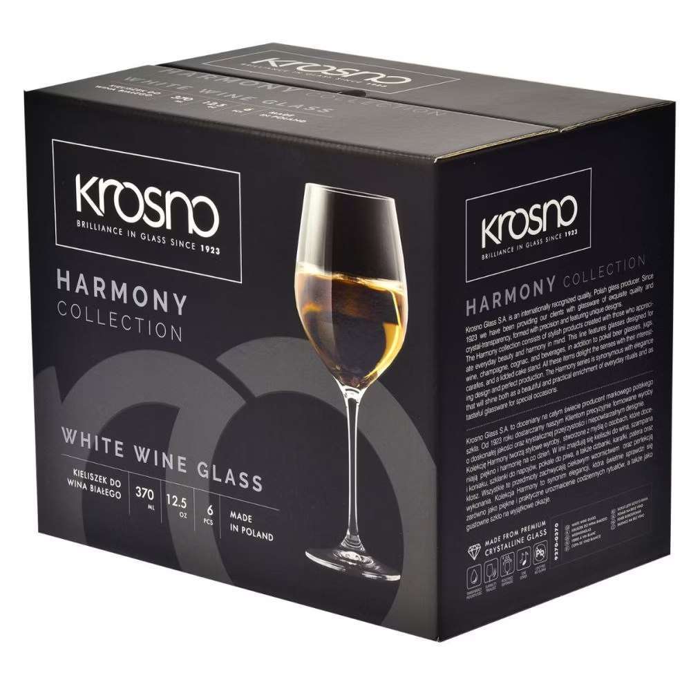 Бокал для белого вина Krosno Harmony 370 мл 5900345788890 - Фото 2