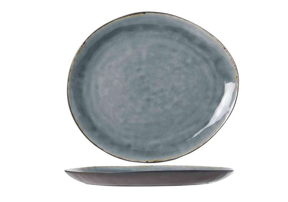 Тарелка овальная Cosy&Trendy Laguna blue-grey 32,5Х28,5 см 5556322 - Фото 1
