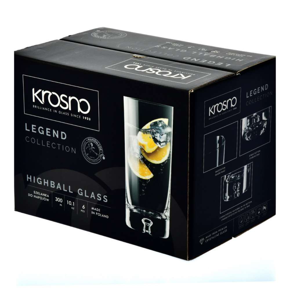 Стакан long drink Krosno Legend 300 мл 5900345876894 - Фото 2