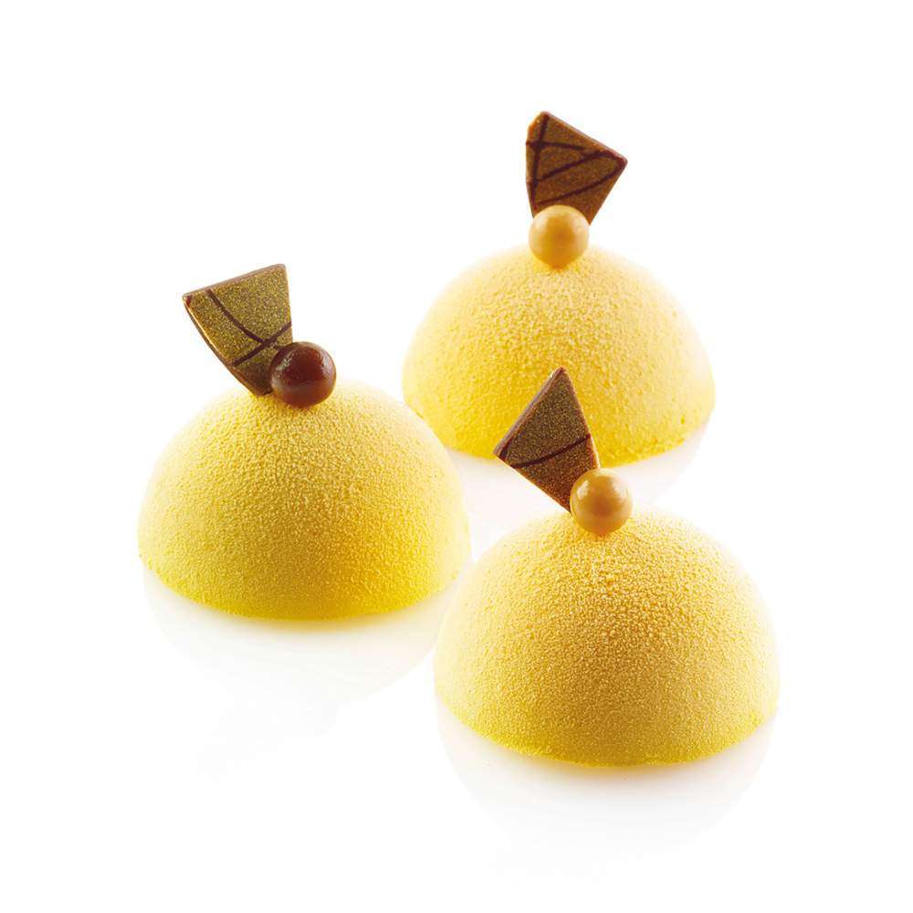 Силиконовая форма для десертов ПОЛУСФЕРА d 3,5 см Silikomart SQ015/YL - Фото 1