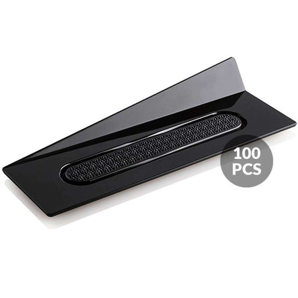 Набор подставок под десерты 100 шт.140x40 мм Silikomart SET 100 BLACK TRAYS - RECTANGLE 140X40 MM