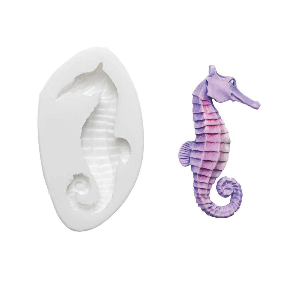 Силиконовая форма для декора МОРСКОЙ КОНЁК Silikomart SLK074