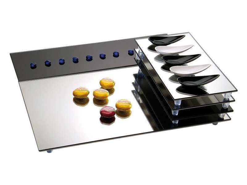 Поднос зеркальный/тарелка APS 32,5X26,5Xh3 см 00962