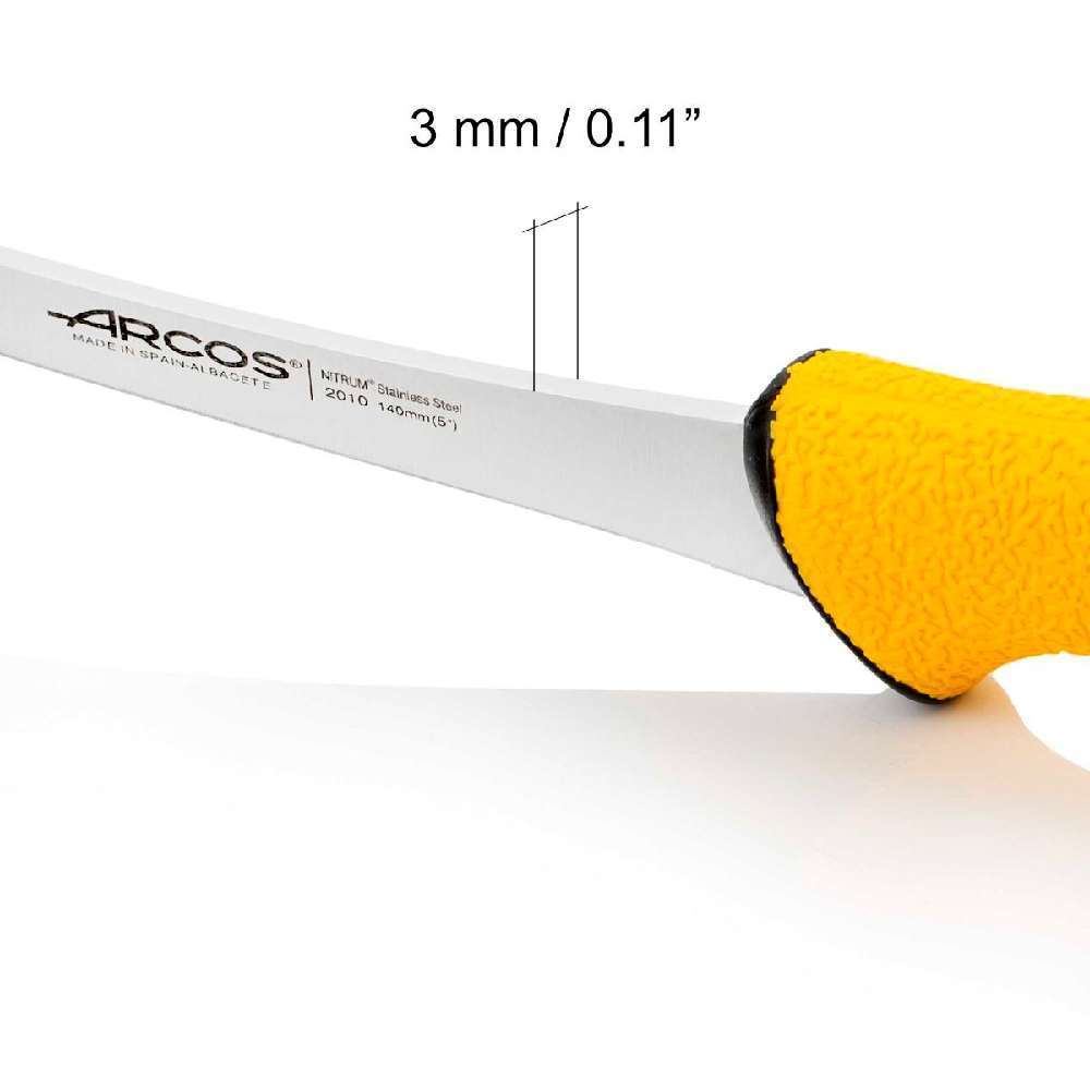 Нож обвалочный 140 мм жесткий, серия DUO PRO Arcos  201000 - Фото 4