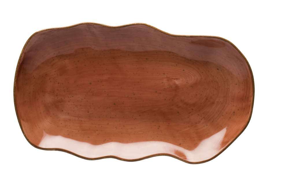 Блюдо Lubiana Stone age decor 35Х20 см цегельне - 4660-6630M - Фото 1