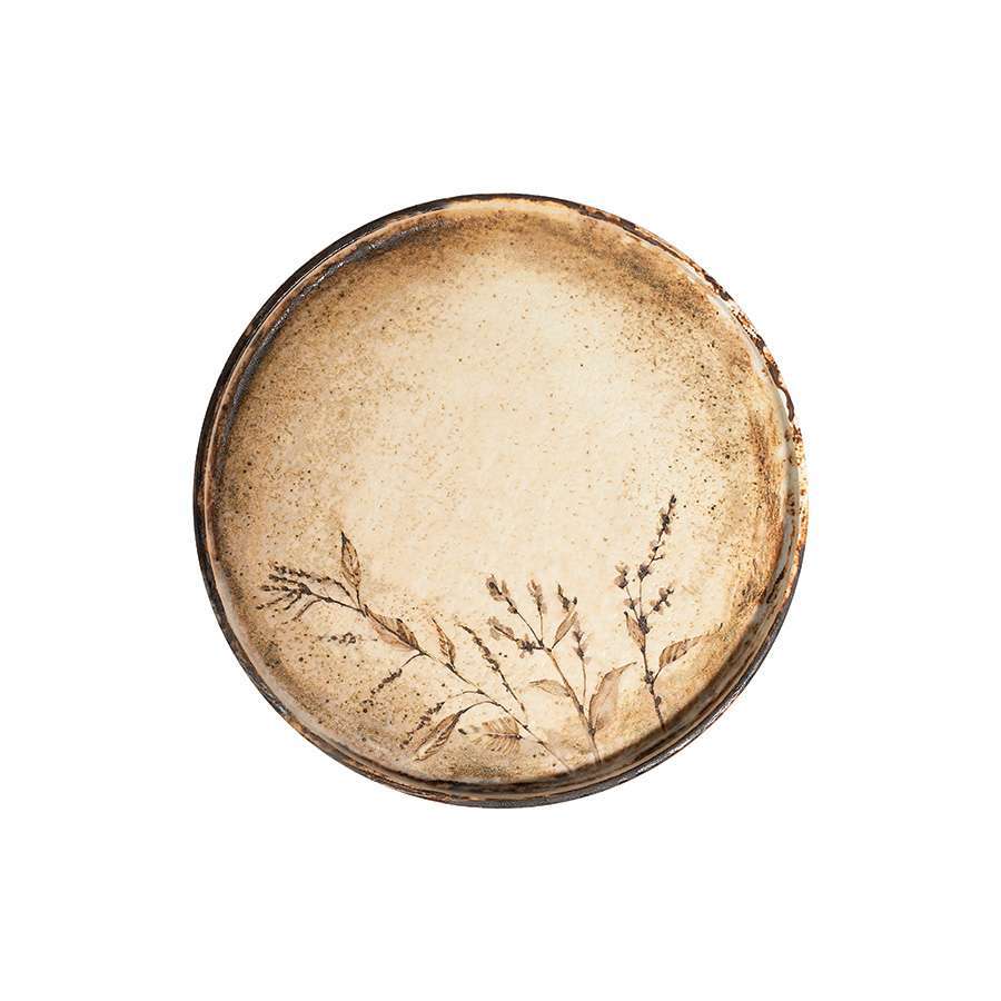 Тарелка мелкая с бортом ID Fine Fall Beige 25,5 см 20647-161025 - Фото 1