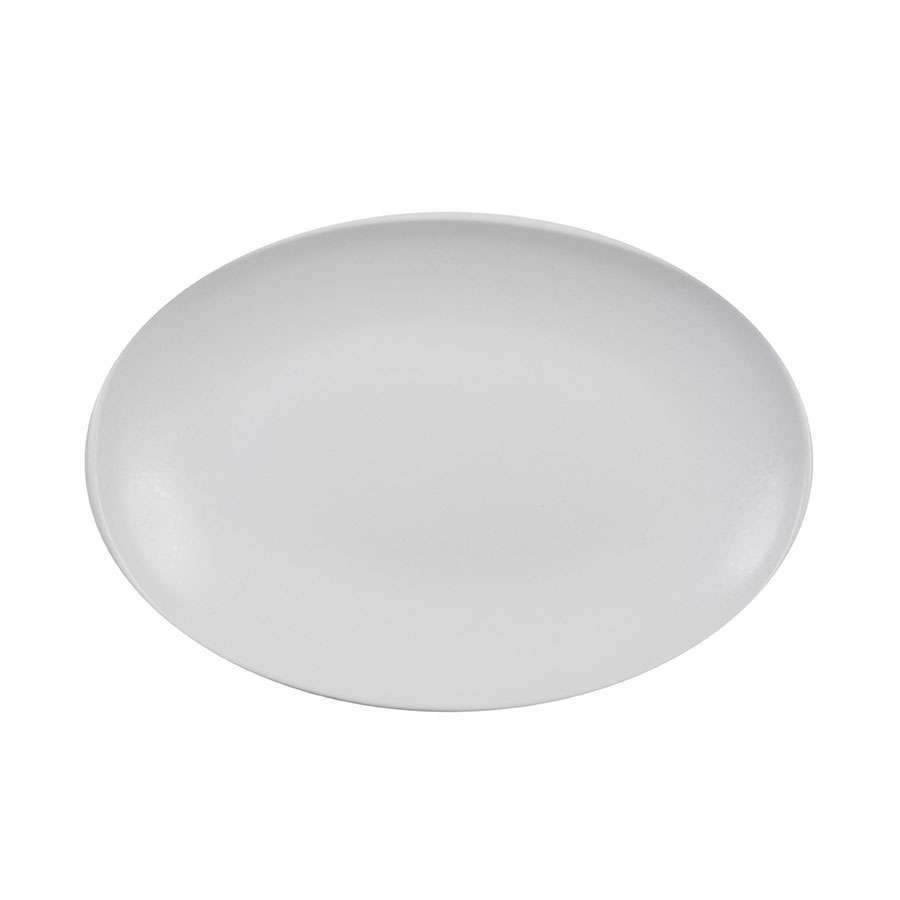 Тарелка овальная Ariane Oxide 32 см pearl white AVCARNA70015032