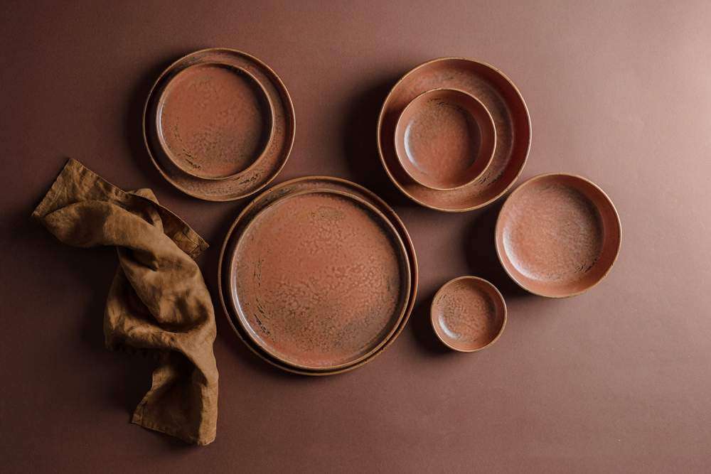 Тарелка мелкая с бортом ID Fine Fall Terra 21 см 20651-161021 - Фото 5