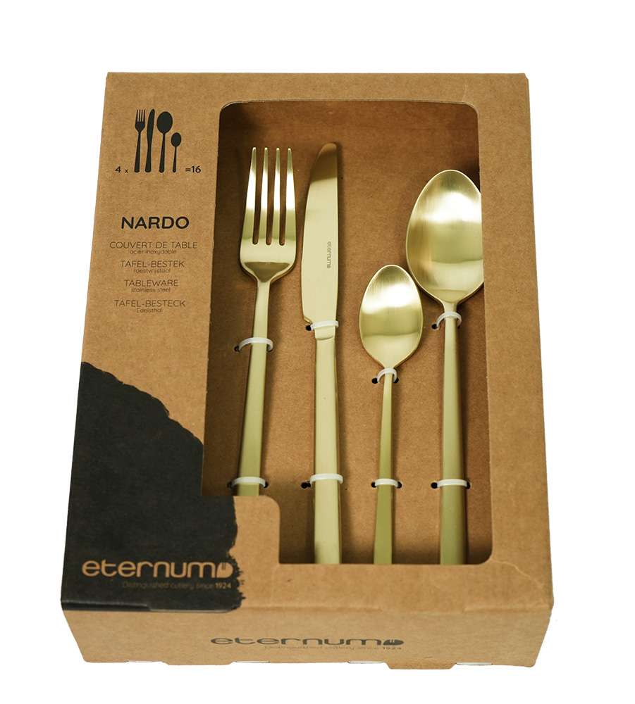 Набір столових приборів Eternum Nardo Champagne Matt, 16 предметів - 1249-BP16 - Фото 1
