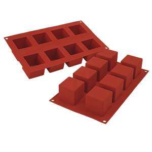 Силиконовая форма для десертов CUBE 125 мл Silikomart SF104/C