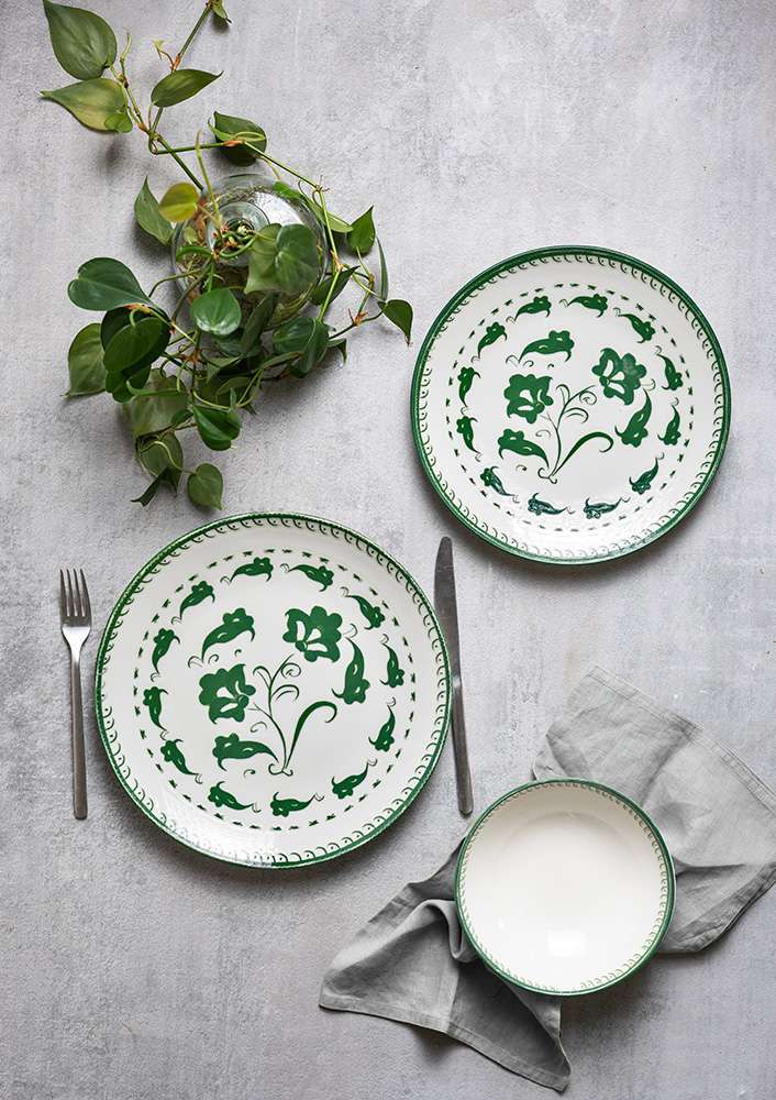Тарелка мелкая Porser Professional 1972 Eden 28 см green TVL28DZ-ID1029 - Фото 4