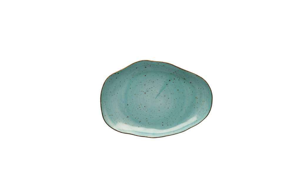 Тарелка мелкая  Lubiana Stone age decor 21 см бирюзовая 4631-6630L