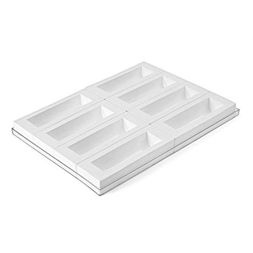 Набор силиконовых форм для десертов 8шт INSERT BUCHE 565 мл Silikomart INSERT BUCHE/8 - Фото 1