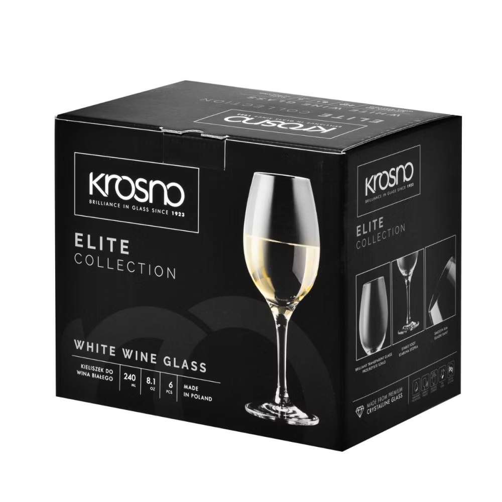 Бокал для белого вина Krosno Elite 240 мл 5900345790169 - Фото 2