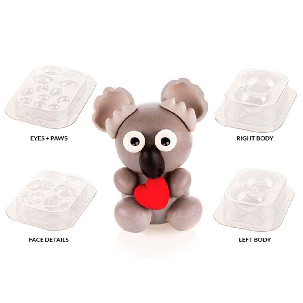Форма для шоколада поликарбонатная Коала Silikomart KIT KOALA - Фото 2