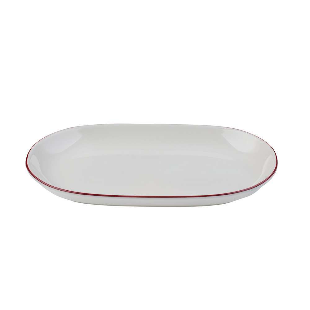 Тарелка овальная ID Fine Modest Maroon 14X9 см 13001-143014 - Фото 3