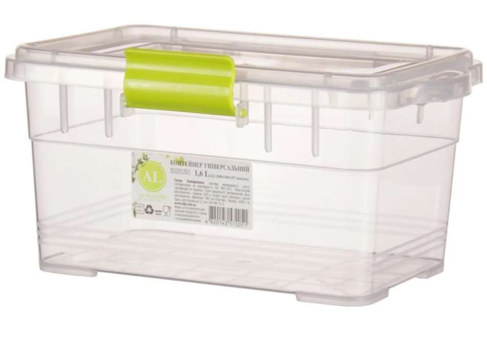 Контейнер пищевой Ал Пластик Modern Box 20,8х14 см h10,7 см 1600 мл 572051