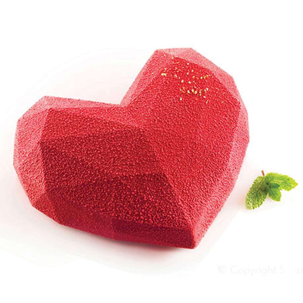 Силиконовая форма для торта Сердце Silikomart AMORE ORIGAMI 600 - Фото 1