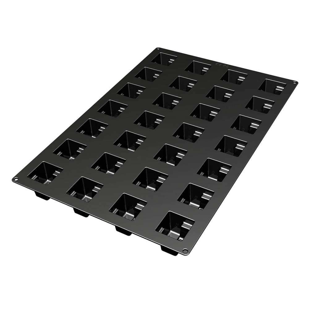 Силиконовая форма для десертов СТУПЕНЬКИ 5,2х5,2 см Silikomart SQ019/YL - Фото 2