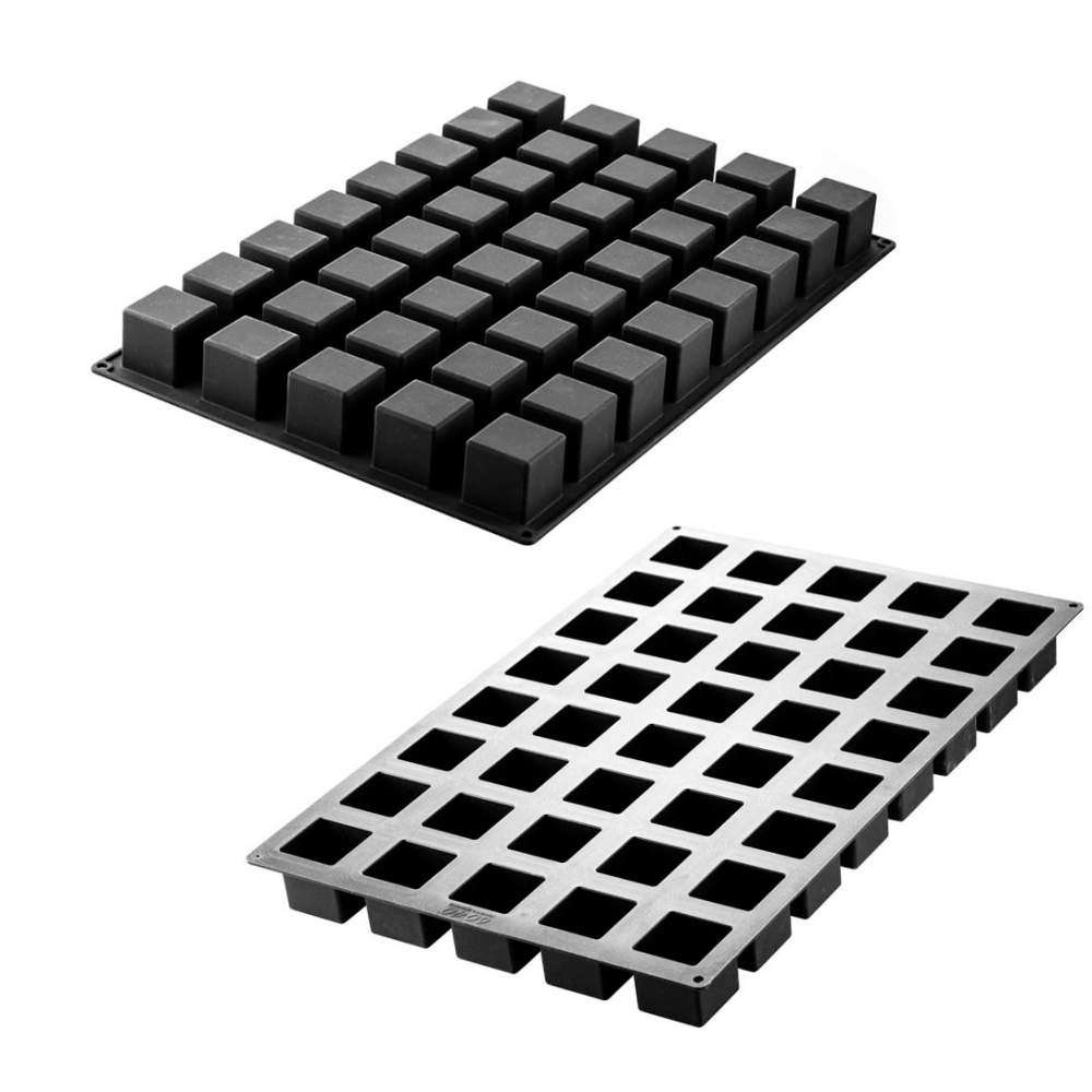 Силиконовая форма для десертов CUBE 122,5 мл Silikomart SQ081/YL - Фото 2