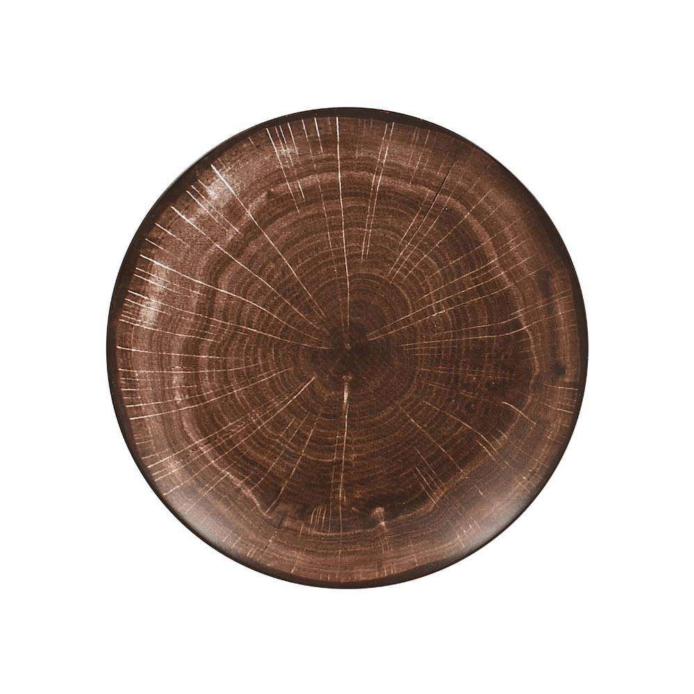 Тарелка мелкая Rak Woodart 21 см (коричневая) WDNNPR21OB