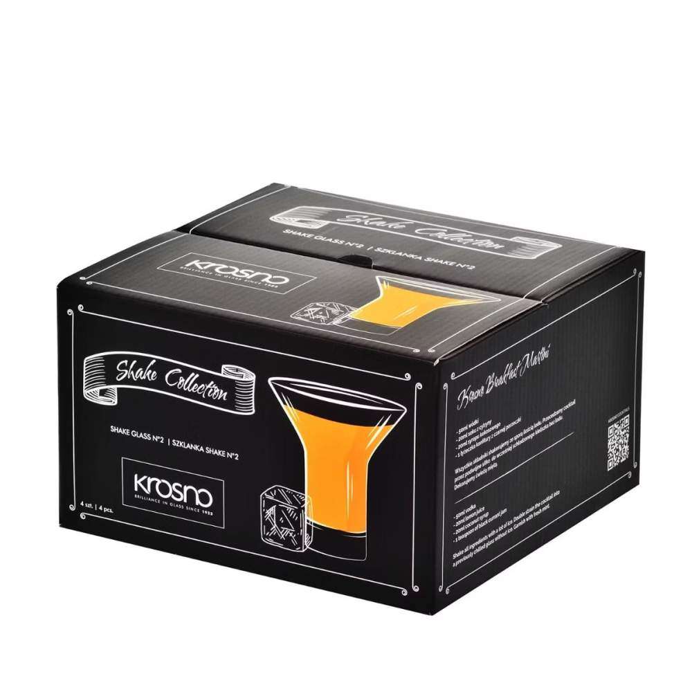 Рюмка для коктейля Krosno Shake breakfast Martini 150 \ 180 мл 5900345912547 - Фото 4