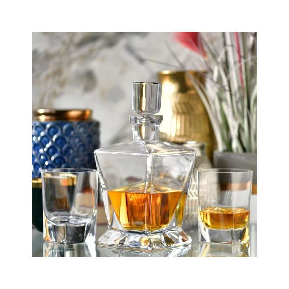 Набір для віскі Krosno Caro ( 7 ел. графін+склянка) 750 мл, 250 мл - 5900345794297 - Фото 4