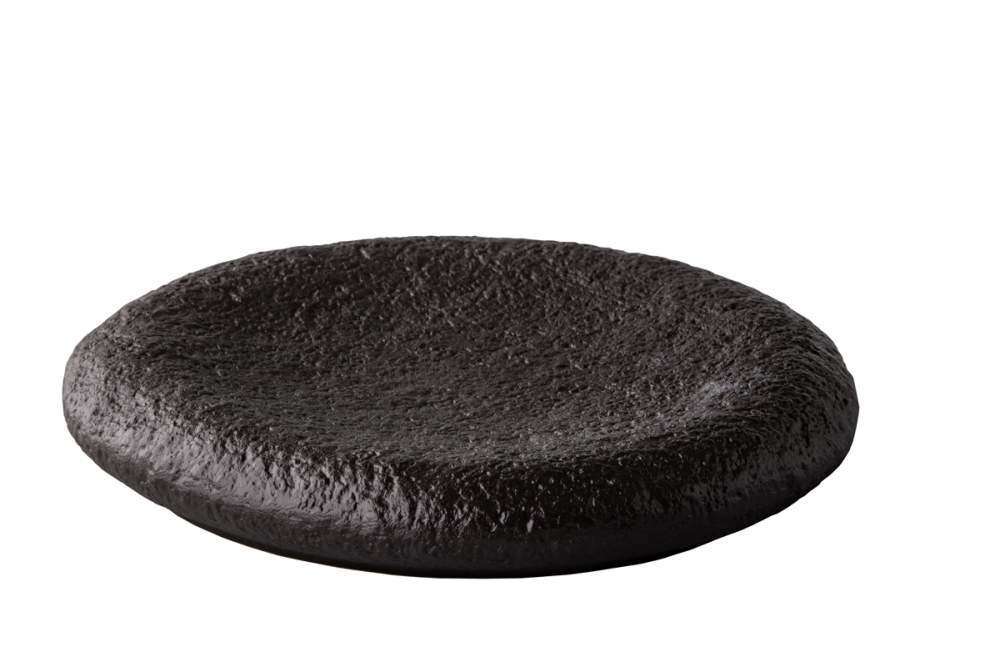 Тарелка мелкая Studio Raw Pillow d25Xh4 см black RD20012 - Фото 1