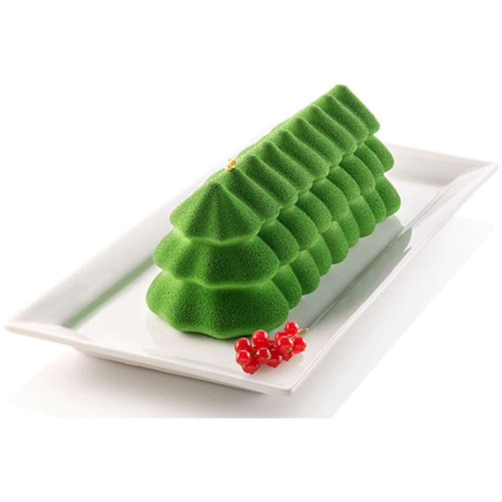 Силиконовая форма для десертов Елка 1000 мл Silikomart BUCHE SAPIN - Фото 1
