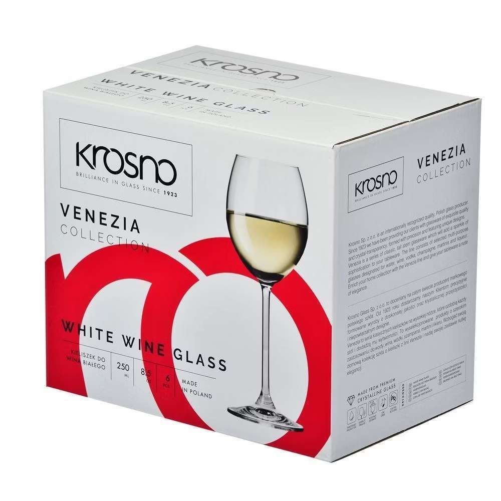 Бокал для білого вина Krosno Venezia 250 мл - 5900345788319 - Фото 2