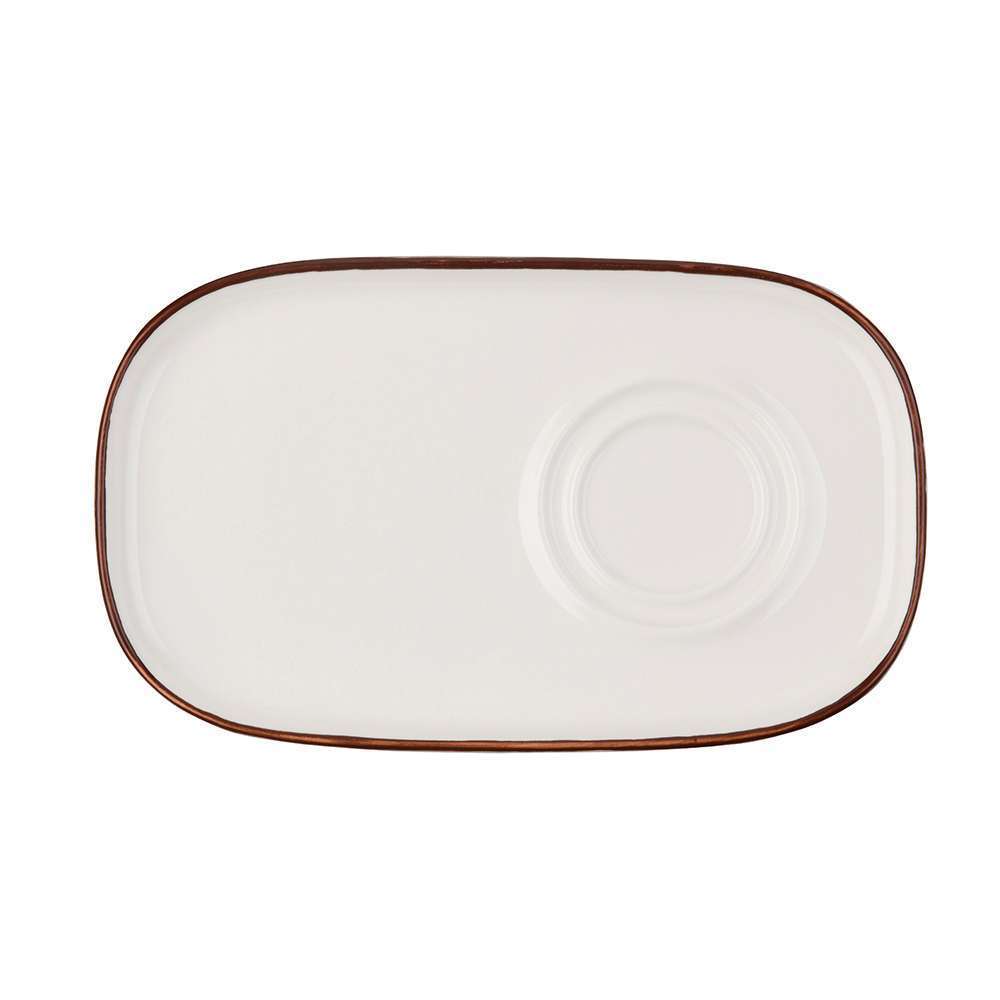 Блюдце овальное (для 230, 270, 300, 340 мл) ID Fine Modest Brown 22X13 см 18001-171322 - Фото 3