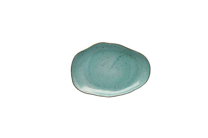 Блюдце Lubiana Stone age decor 12,5 см бирюзовое 4613-6630L