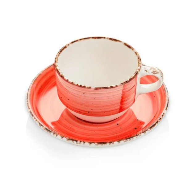 Чашка з блюдцем Fine Dine Rubin 230 мл 775011