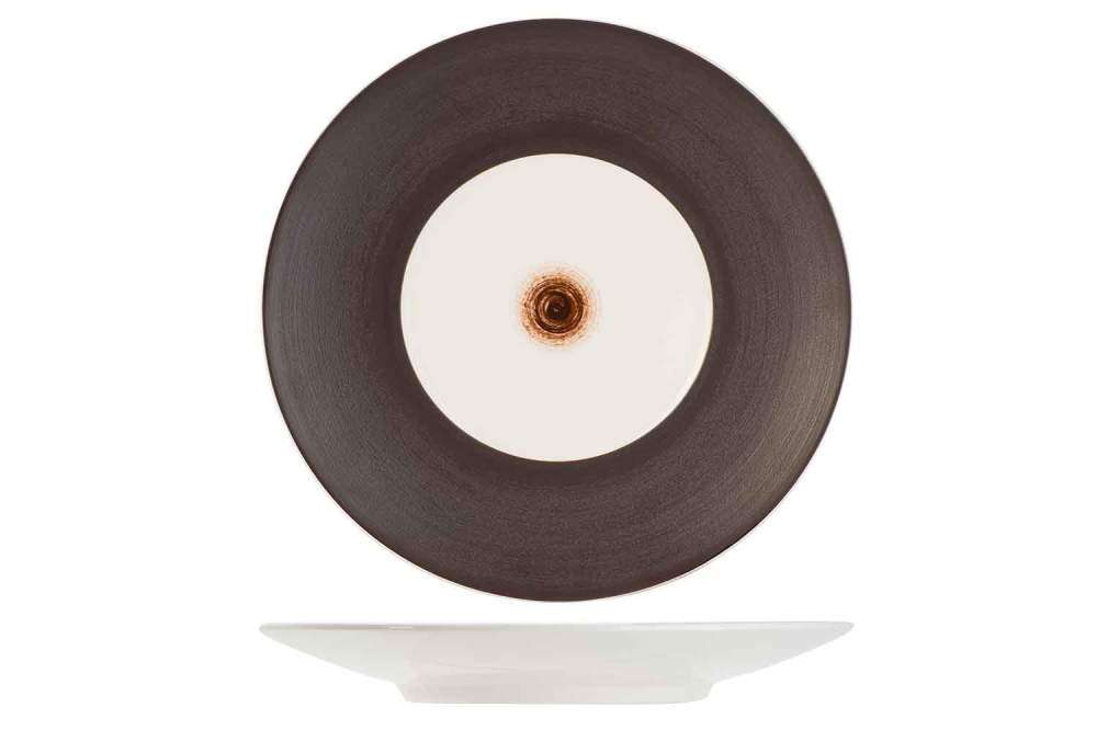 Тарелка презентационная Cosy&Trendy Jacara D31,8XH3 см коричневая 8433032