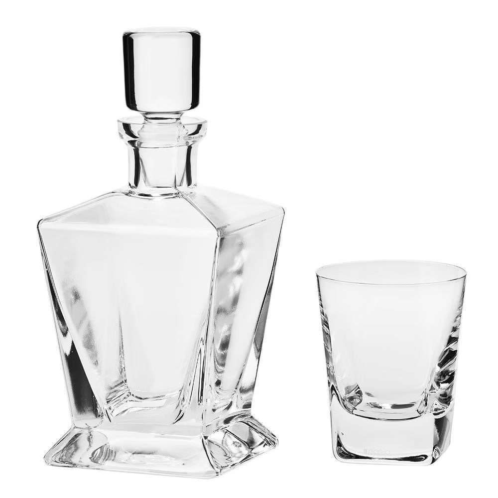 Набір для віскі Krosno Caro ( 7 ел. графін+склянка) 750 мл, 250 мл - 5900345794297 - Фото 1