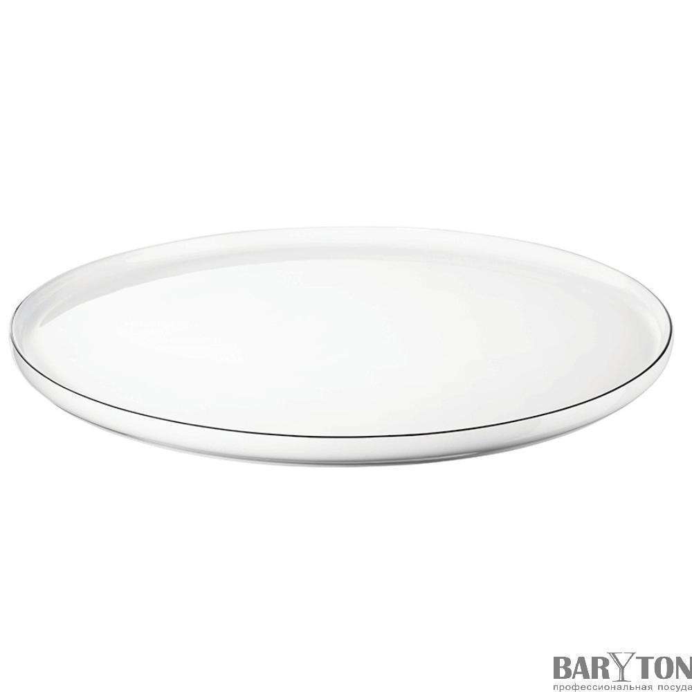 Тарілка мілка з чорним ободком Asa Oco 32см. - 2034113 - Фото 2