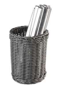 Корзина для приборов APS Tableware.Table Presentation d12 см h15см серая 40013
