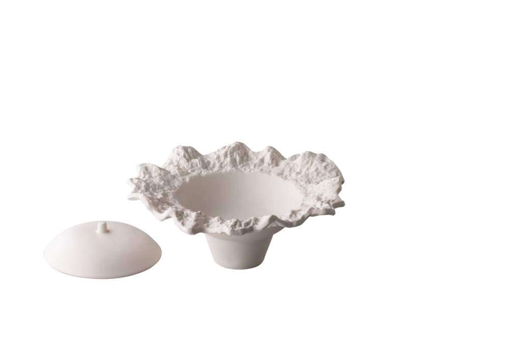 Салатник з кришкою Studio Raw Everest d22 (12)Xh10,5 см 300 мл white - RD19238 - Фото 2