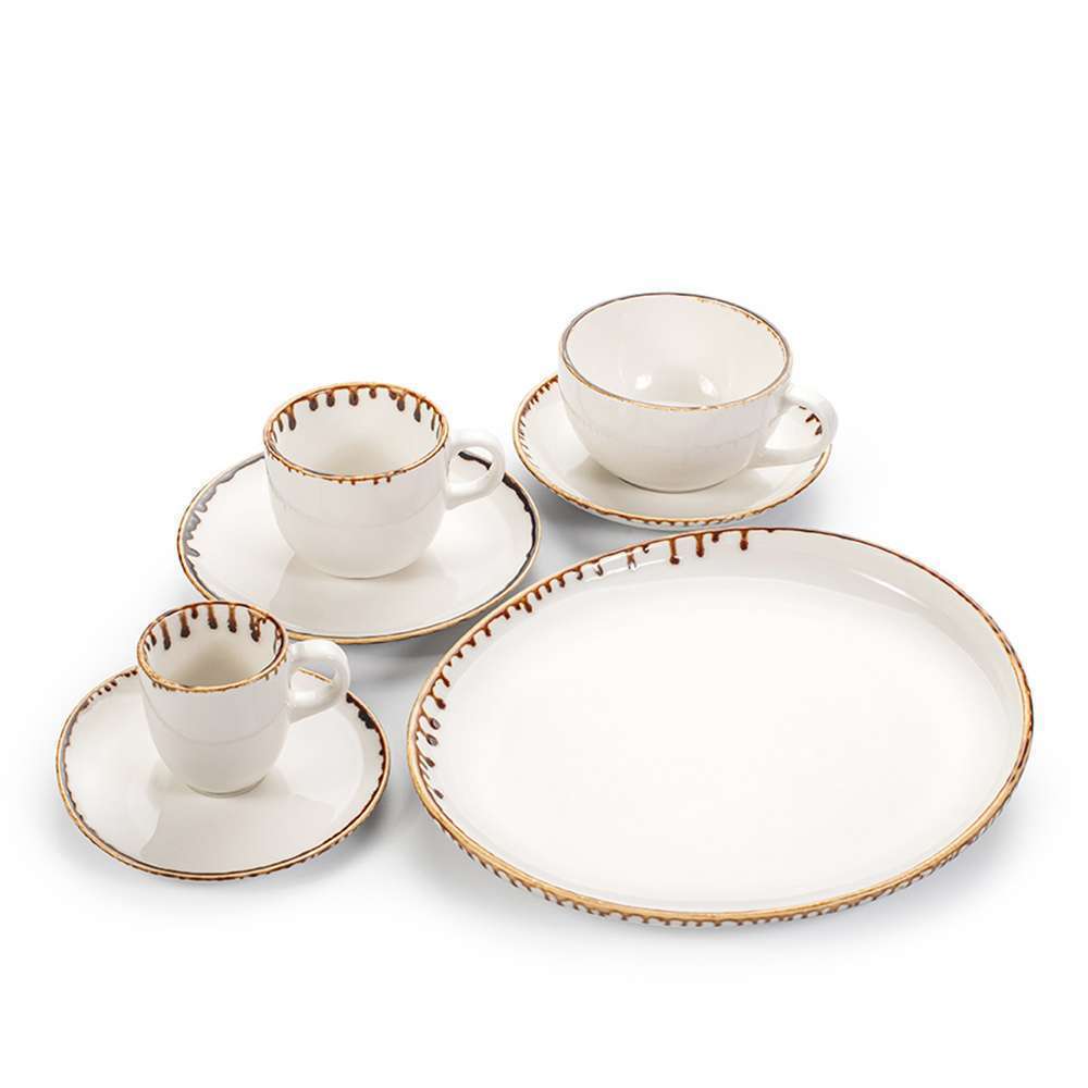 Тарелка овальная Ariane Retro elevated 25X22.3 см caramel ARTARNC61101007 - Фото 4