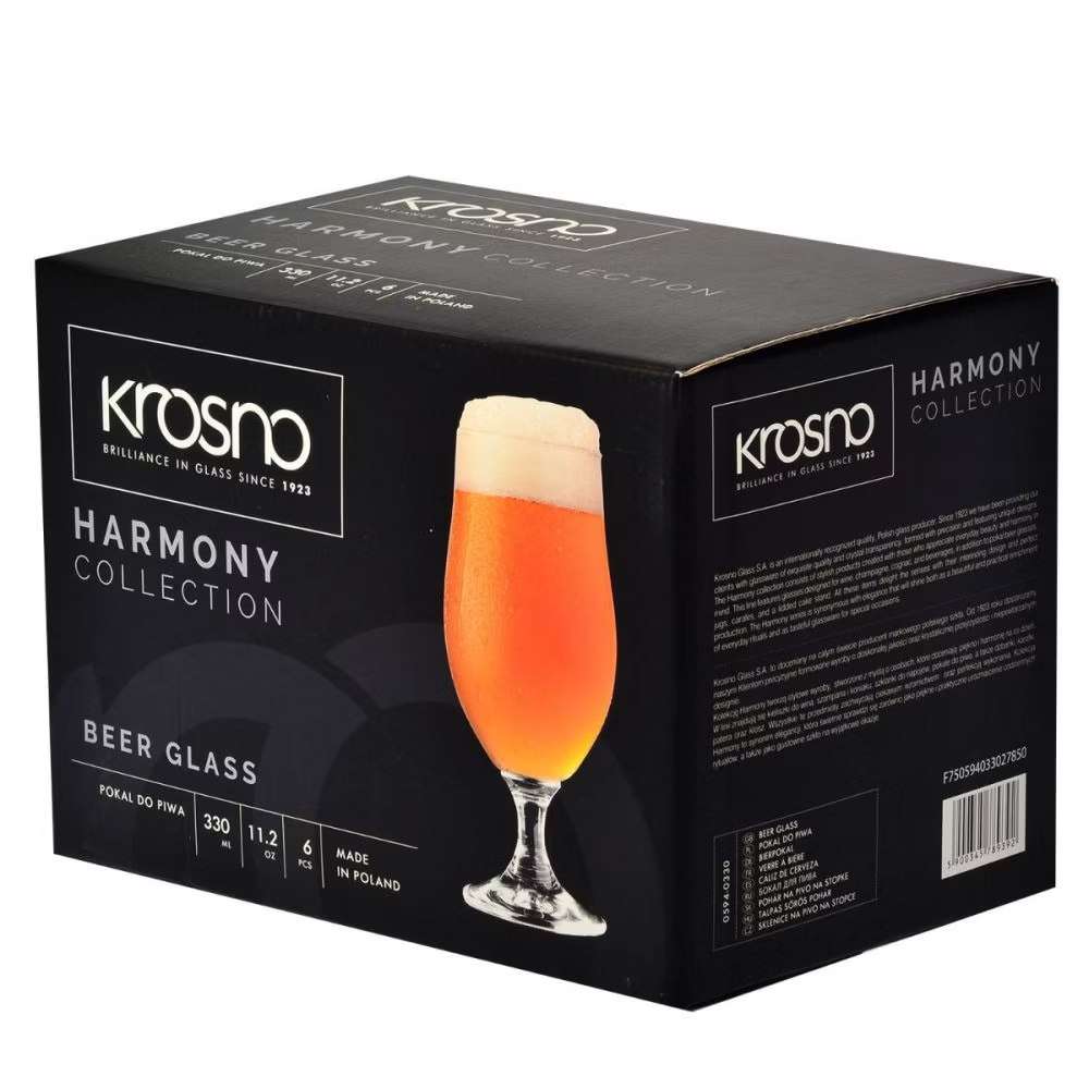 Бокал для пива Krosno Harmony 330 мл 5900345789392 - Фото 2
