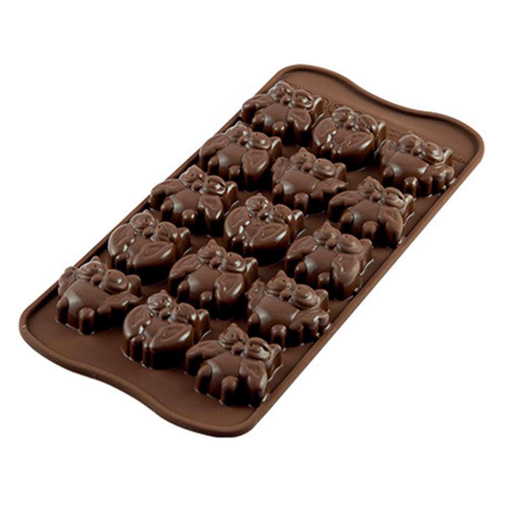 Силиконовая форма для шоколада Сова 112,5 мл Silikomart SCG26 - Фото 2