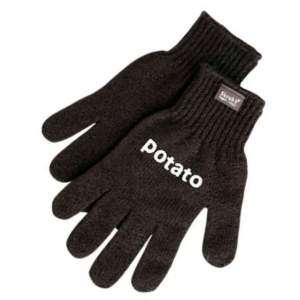 Перчатки для очищения картофеля,черные Paderno 48518-01