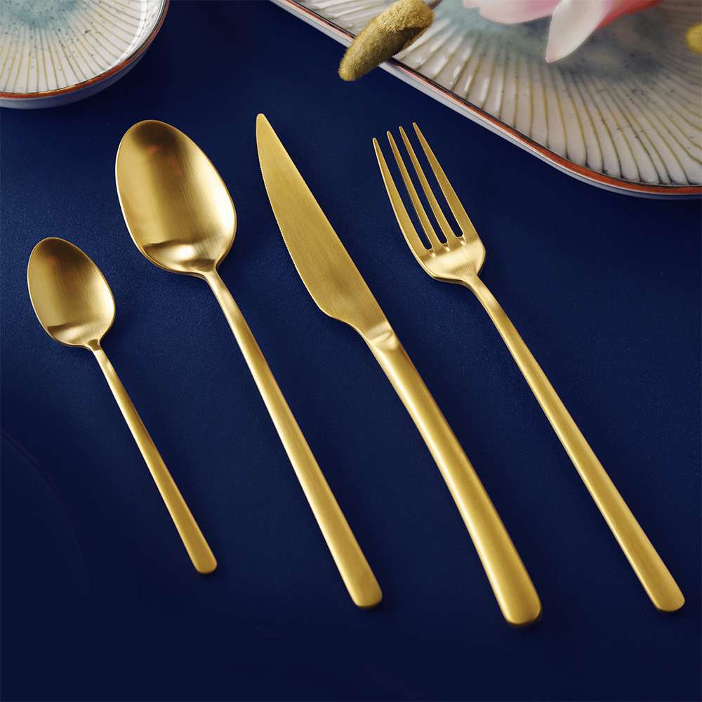 Столовый нож Fine Dine Amarone Gold 23.7 см 764312 - Фото 3